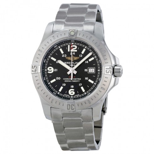 Breitling Colt Black Dial Stainless Steel Men's Watch A7438811-BD45SS watches