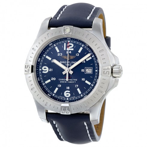 Breitling Colt Blue Dial Blue Leather Men's Watch A7438811-C907BLLT watches