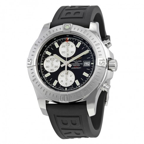 Breitling Colt Chronograph Automatic Black Dial Black Rubber Men's Watch A1338811-BD83BKPT3 watches