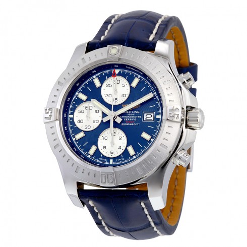 Breitling Colt Chronograph Automatic Blue Dial Blue Leather Men's Watch A1338811-C914BLCT watches