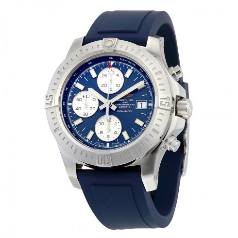 Breitling Colt Chronograph Automatic Blue Dial Blue Rubber Men's Watch A1338811-C914BLPT watches