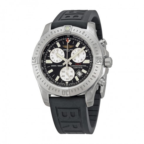 Breitling Colt Chronograph Black Dial Rubber Strap Men's Watch A7338811-BD43BKPD3 watches