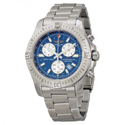 Breitling Colt Chronograph Blue Dial Stainless Steel Watch A7338811-C905SS watches