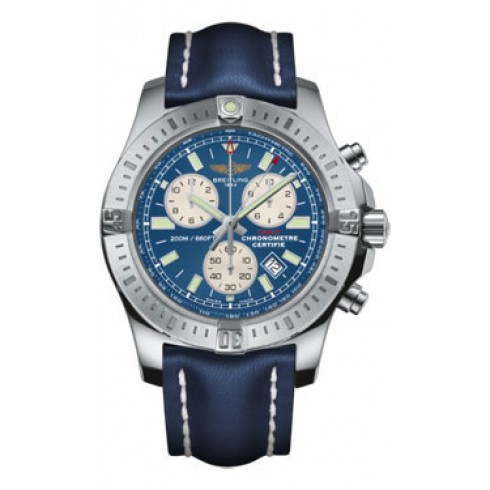 Breitling Colt Chronograph Blue Leather Quartz Ment Watch A7338811-C905BLLT watches