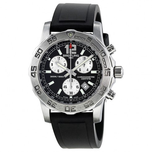 Breitling Colt Chronograph II Chronograph Black Dial Stainless Steel Men's Watch A7338710-BB49 watches