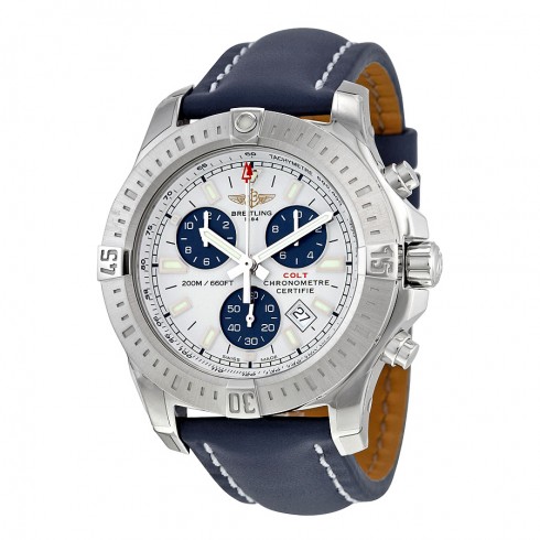 Breitling Colt Chronograph Silver Dial Quartz Men's Watch A7338811-G790BLLT watches