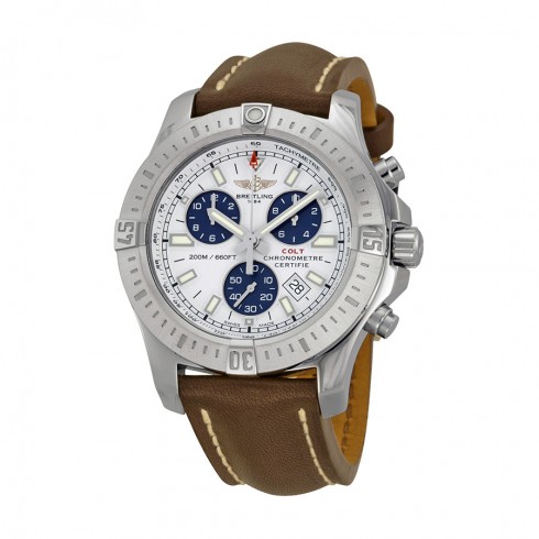 Breitling Colt Chronograph Silver Dial Stainless Steel Men's Watch A7338811-G790BRLT watches