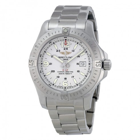 Breitling Colt Silver Dial Stainless Steel Men's Watch A7438811-G792SS watches