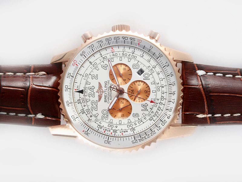 Breitling Cosmonaute Chronograph D2232212/G527 46mm Automatic White Dial Watch watches