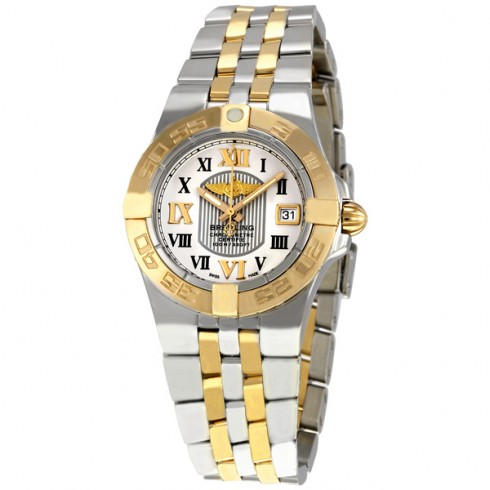 Breitling Galactic 30 Sierra Silver Dial Steel and 18kt Gold Ladies Watch C71340L2-G672TT watches