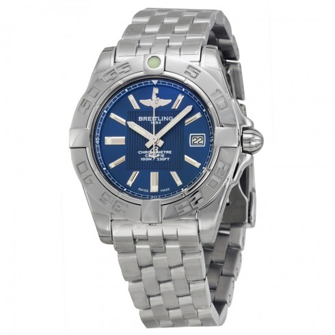Breitling Galactic 32 Blue Dial Stainless Steel Ladies Watch A71356L2-C811SS watches