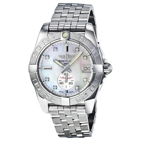 Breitling Galactic 36 Automatic Diamond Mother of Pearl Dial Unisex Watch A3733011-A717 watches