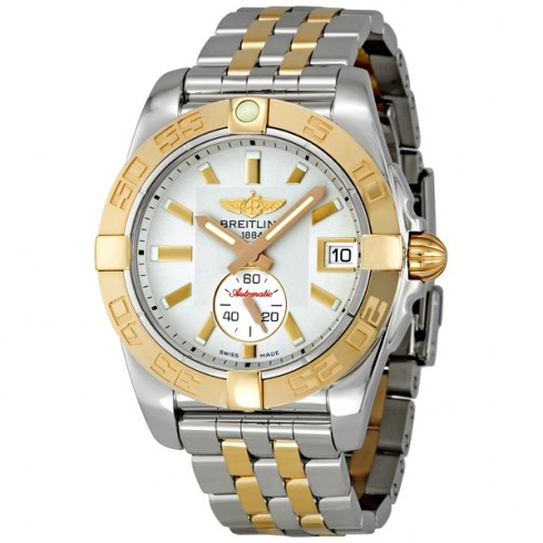 Breitling Galactic 36 Silver Dial Automatic Chronometer Two-tone Men's Watch C3733012/G714 watches