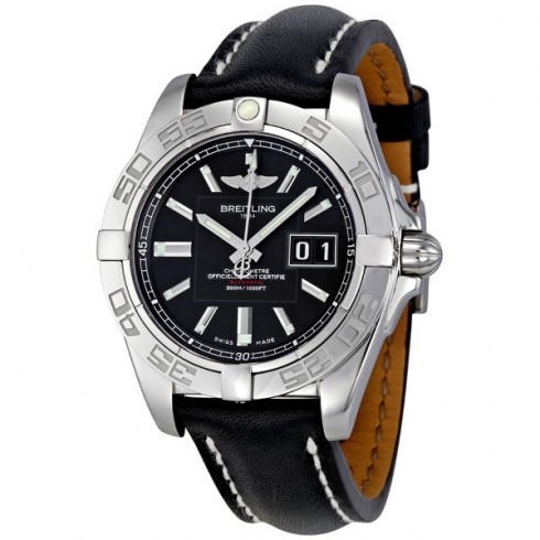 Breitling Galactic 41 Black Dial Automatic Men's Watch A49350L2-BA07BKLT watches
