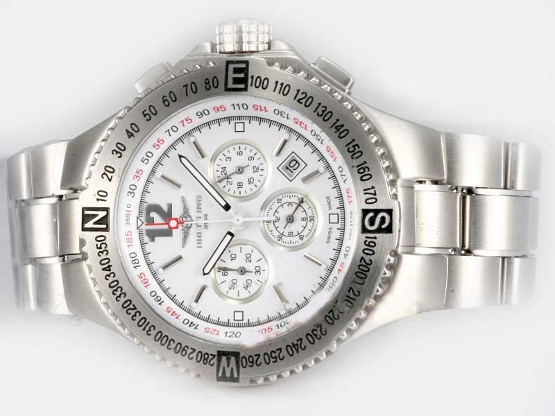 Breitling Hercules Chronograph A39363 Stainless Steel Case 45mm Mens Watch watches
