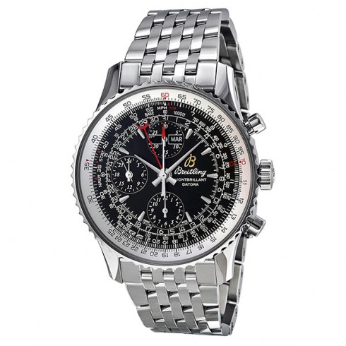 Breitling Montbrillant Datora Automatic Chronograph Black Dial Men's Watch A2133012-BB58SS watches