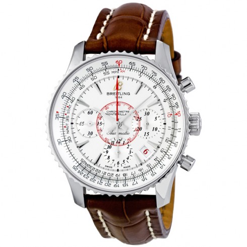 Breitling Montbrilliant 01 Silver Dial Chronograph Automatic Men's Watch AB013112-G709BRCT watches