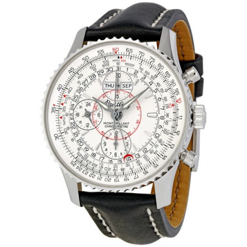 Breitling Montbrilliant Datora Silver Dial Chronograph Men's Watch A2133012-G518BKLT watches