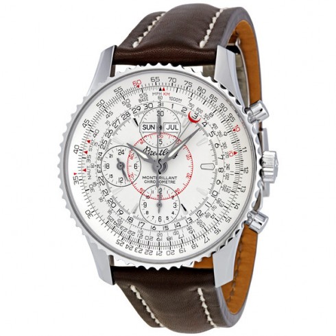 Breitling Montbrilliant Datora Silver Dial Chronograph Men's Watch A2133012-G518BRLD watches