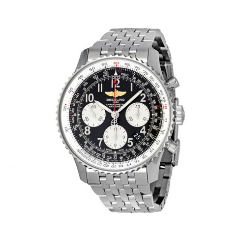 Breitling Navitimer 01 Black Dial Stainless Steel Men's Watch AB012012-BB02SS watches