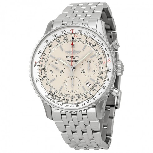 Breitling Navitimer 01 Limited Off White Dial Stainless Steel Men's Watch AB012312-G756 watches