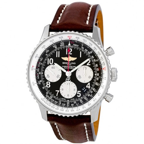 Breitling Navitimer 01 Stainless Steel Leather Automatic Men's Watch AB012012-BB02BRLD watches