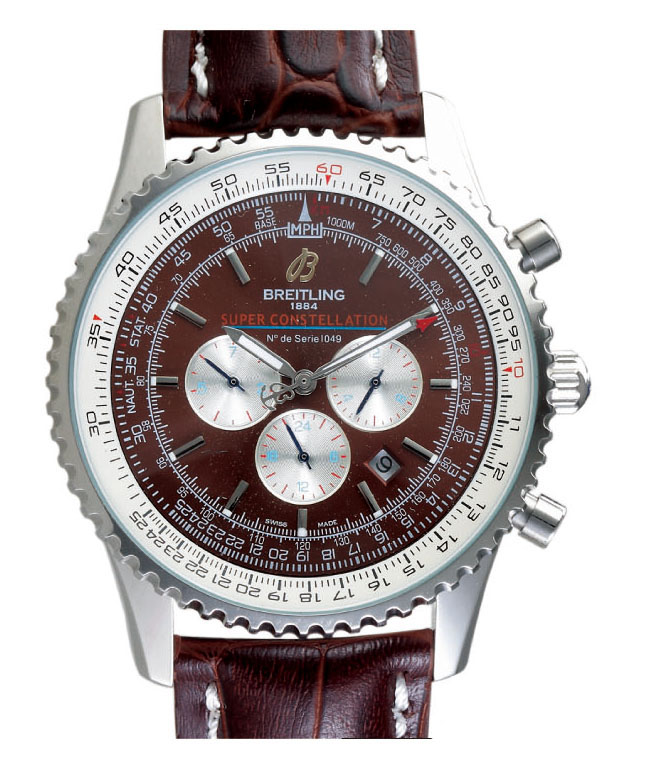 Breitling Navitimer A23322 Stainless Steel Case 42mm Brown Dial Watch watches