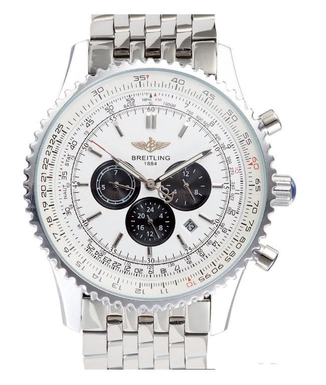 Breitling Navitimer A2332212/B637-SS Silver Stainless Steel Strap Mens 41.8mm Watch watches