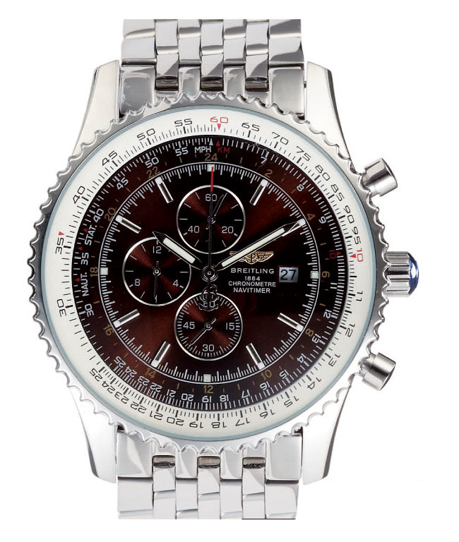 Breitling Navitimer A2432212/B726-SS 46mm Silver Stainless Steel Strap Watch watches