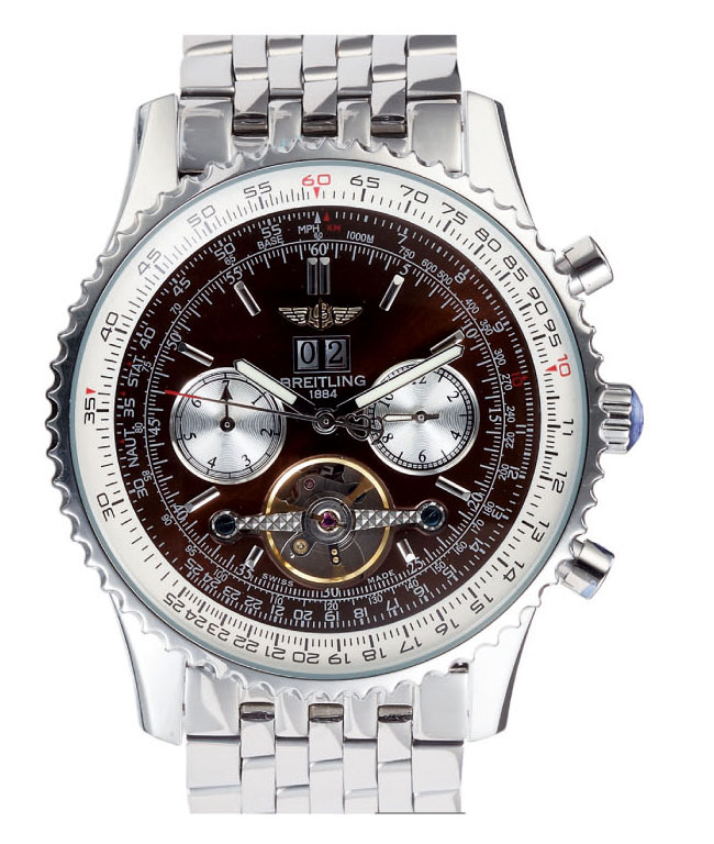 Breitling Navitimer A2432212/B726 Tourbillon Mens Stainless Steel Bezel Watch watches