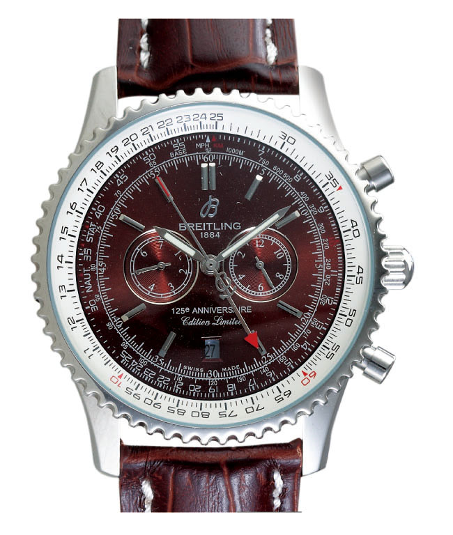 Breitling Navitimer A26322 Automatic Brown Dial Stainless Steel Bezel Watch watches