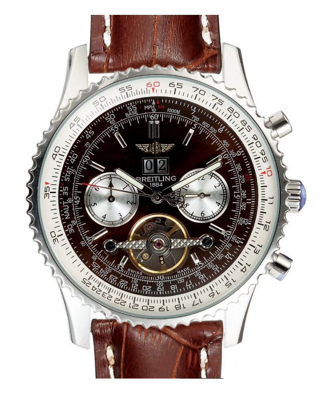 Breitling Navitimer AB012012-BB01BKLT Brown Dial Stainless Steel Case 43.7mm Watch watches