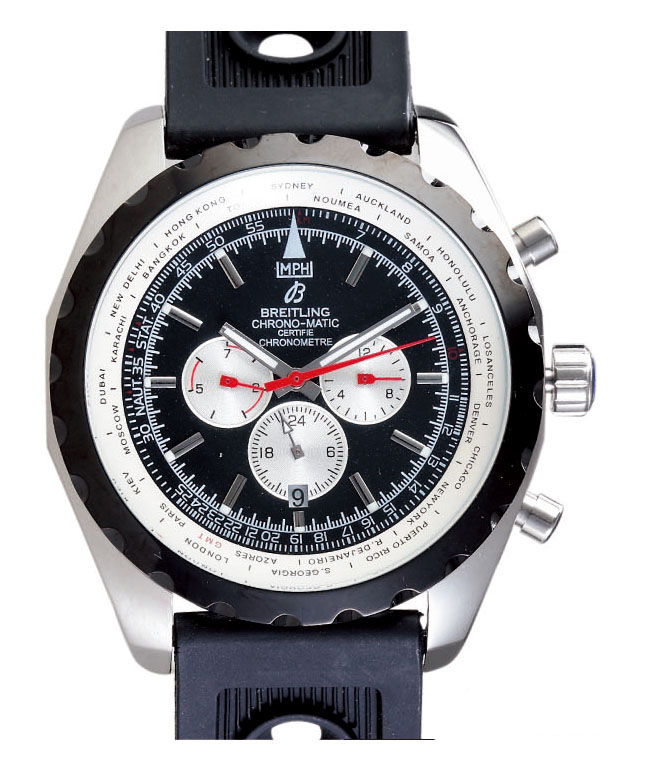 Breitling Navitimer Chrono-Matic 49 A1436002-B9-444 Round Black Dial Automatic Watch watches