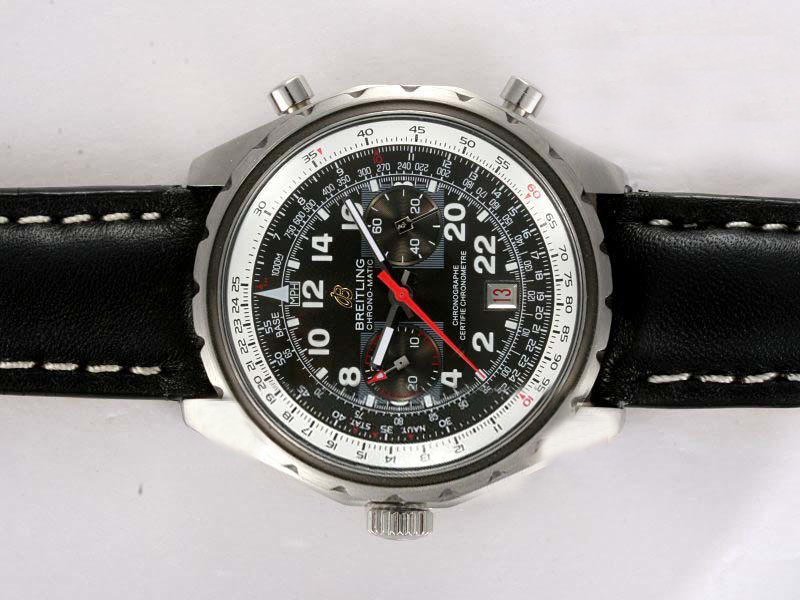 Breitling Navitimer Chrono-Matic A2236013 Black Dial Automatic Watch watches