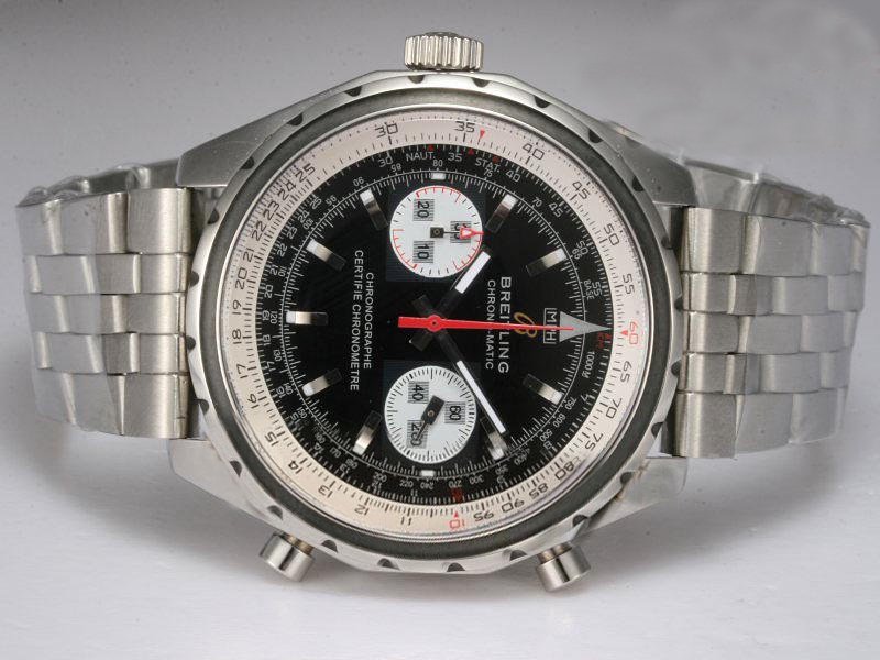 Breitling Navitimer Chrono-Matic A41360 Mens Stainless Steel Bezel Watch watches