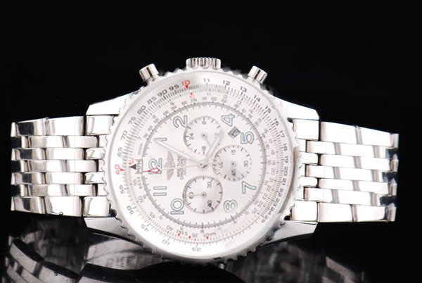 Breitling Navitimer Chronograph Steel Quartz Mens Stainless Steel Bezel Watch watches
