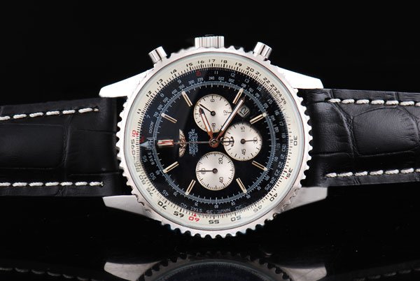 Breitling Navitimer Chronograph Steel Round Quartz Mens Watch watches