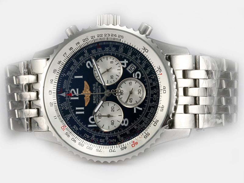 Breitling Navitimer Cosmonaute AB021012 Stainless Steel Case Black Dial Round Watch watches