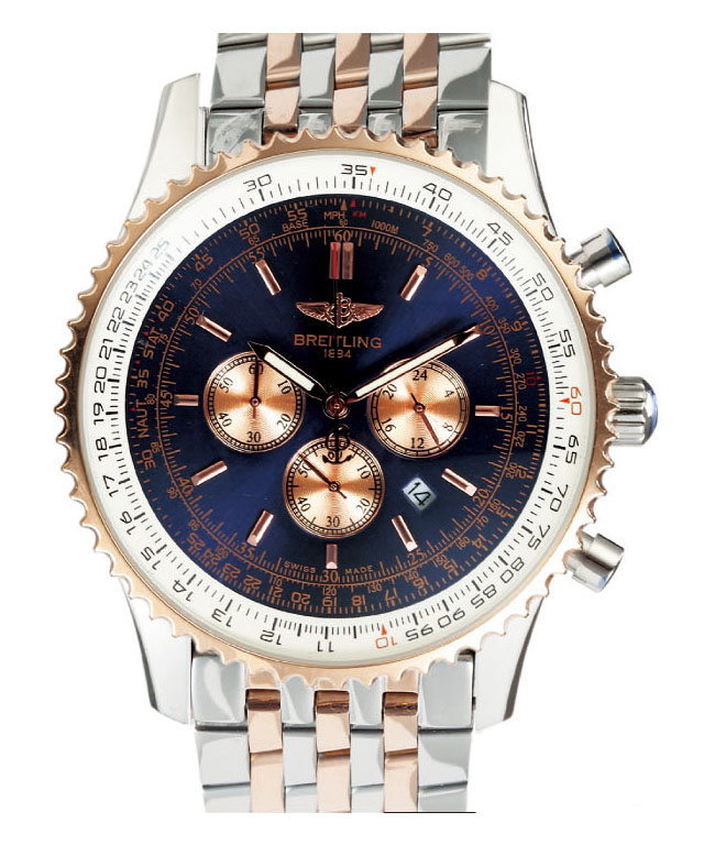 Breitling Navitimer D2332212/B637-TT Rose Gold Case Brown Dial Watch watches