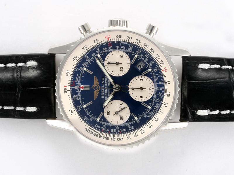 Breitling Navitimer World A1436002-B9-444 Blue Dial Round Watch watches