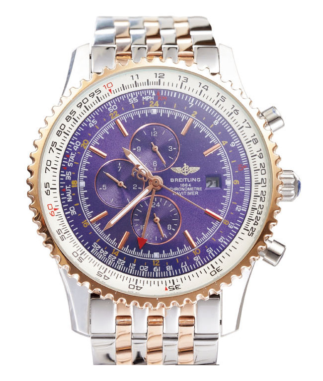 Breitling Navitimer World A2432212-C651 Automatic 46mm Purple Dial Watch watches
