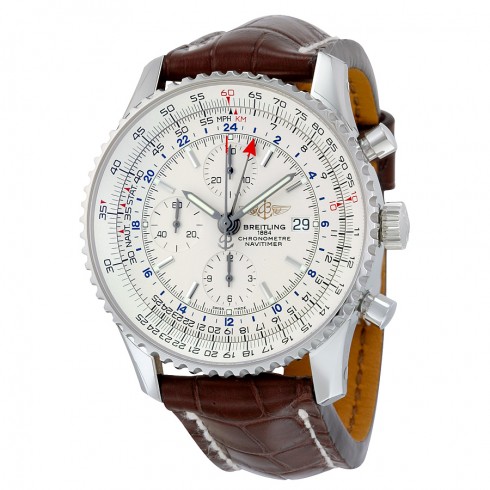 Breitling Navitimer World Automatic Silver Dial Men's Watch A2432212-G571BRCT watches