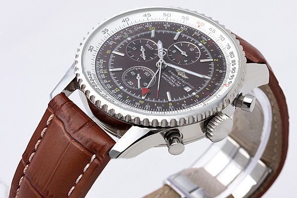 Breitling Navitimer World Steel 5 coffee Dial Automatic Watch watches