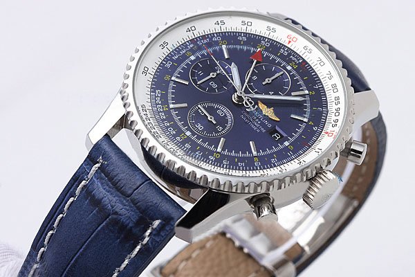 Breitling Navitimer World Steel Blue Dial 46mm Stainless Steel Case Watch watches