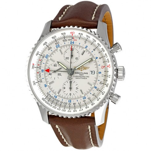 Breitling Navitimer World White Dial Men's Watch A2432212-G571BRLD watches