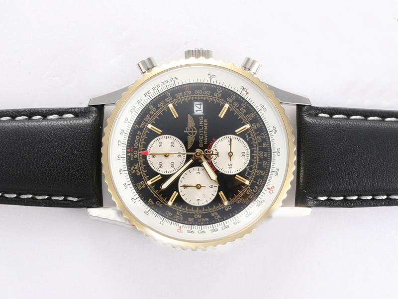 Breitling Navitimer World Yellow Gold Mens Quartz Chronograph 42mm Watch watches