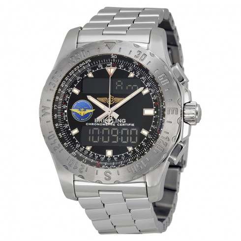 Breitling Professional Airwolf Black Dial Stainless Steel Men's Watch A7836323-BA86SS watches