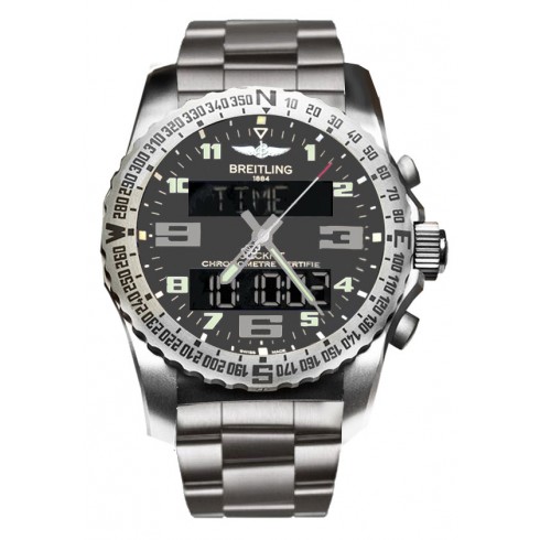 Breitling Professional Cockpit Grey Dial Titanium Men's Watch EB5010B1-M532TI watches