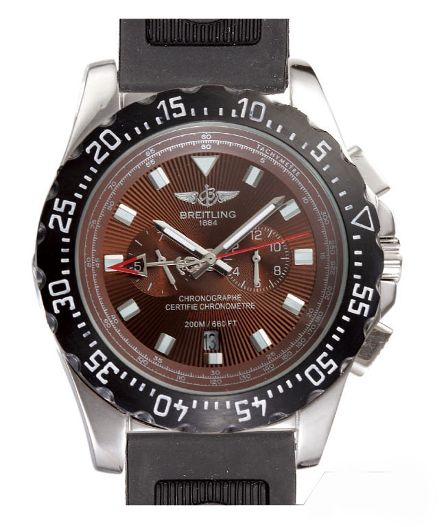 Breitling Professional Skyracer A2736423/B823-1RT Round Brown Dial Black Rubber Strap Watch watches