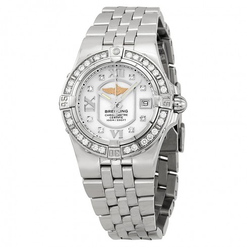 Breitling Starliner 30mm Diamond White Mother of Pearl Ladies Watch A7134053/A679 watches